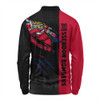 Essendon Long Sleeve Polo Shirt Burning Passion Of Power Scratch Style