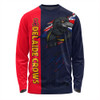 Adelaide Crows Long Sleeve T-shirt Burning Passion Of Power Scratch Style