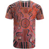 Australia Aboriginal T-Shirt - Indigenous Footprint Landscape