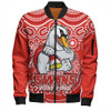 Sydney Swans Bomber Jacket Aboriginal Inspired Tough Fan Football For Life