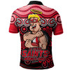 St Kilda Polo Shirt Aboriginal Inspired Tough Fan Football For Life
