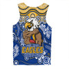 West Coast Eagles Men Singlet Aboriginal Inspired Tough Fan Football For Life