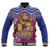 Brisbane Lions Baseball Jacket Aboriginal Inspired Tough Fan Football For Life
