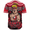 St Kilda Baseball Shirt Aboriginal Inspired Tough Fan Football For Life
