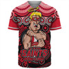 St Kilda Baseball Shirt Aboriginal Inspired Tough Fan Football For Life