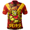 Gold Coast SUNS Polo Shirt Ripped Legacy Of The Game