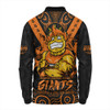 GWS GIANTS Long Sleeve Polo Shirt Ripped Legacy Of The Game