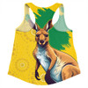 Australia Women Racerback Singlet Australia Day Kangaroo Art With Aboriginal Pattern Inspired Australia Women Racerback Singlet Australia Day Kangaroo Art With Aboriginal Pattern Inspired