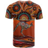 Australia Aboriginal T-Shirt - Kangaroo With Dot Painting