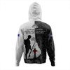 Australia Hoodie Anzac Day Lest We Forget Black Grunge Style