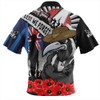Collingwood Hawaiian Shirt Anzac Day Honor United In Spirit