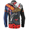 Adelaide Crows Long Sleeve Shirt Anzac Day Honor United In Spirit