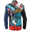 Port Adelaide Long Sleeve Shirt Anzac Day Honor United In Spirit