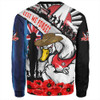 Sydney Swans Sweatshirt Anzac Day Honor United In Spirit