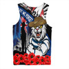 Geelong Cats Men Singlet Anzac Day Honor United In Spirit