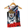 Geelong Cats Men Singlet Anzac Day Honor United In Spirit