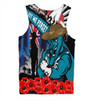 Port Adelaide Men Singlet Anzac Day Honor United In Spirit