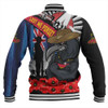 Adelaide Crows Baseball Jacket Anzac Day Honor United In Spirit