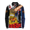 GWS GIANTS Long Sleeve Polo Shirt Anzac Day Honor United In Spirit