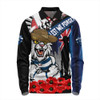 Geelong Cats Long Sleeve Polo Shirt Anzac Day Honor United In Spirit