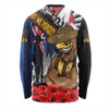 Hawthorn Long Sleeve T-shirt Anzac Day Honor United In Spirit