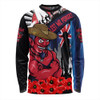 Melbourne Long Sleeve T-shirt Anzac Day Honor United In Spirit