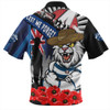 Geelong Cats Zip Polo Shirt Anzac Day Honor United In Spirit