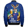 Australia Bomber Jacket Happy Australia Day Funny Kangaroo With Beer 