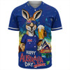 Australia Baseball Shirt Happy Australia Day Funny Kangaroo With Beer