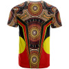 Australia T-Shirt - Aboriginal With Dot Painting Art