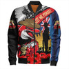 Redcliffe Dolphins Bomber Jacket United In Spirit Anzac Day Tribute