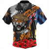 Wests Tigers Hawaiian Shirt United In Spirit Anzac Day Tribute