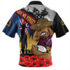 Brisbane Broncos Hawaiian Shirt United In Spirit Anzac Day Tribute