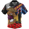 Brisbane Broncos Hawaiian Shirt United In Spirit Anzac Day Tribute