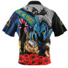 Gold Coast Titans Hawaiian Shirt United In Spirit Anzac Day Tribute