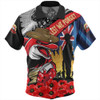 Redcliffe Dolphins Hawaiian Shirt United In Spirit Anzac Day Tribute