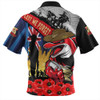 Redcliffe Dolphins Hawaiian Shirt United In Spirit Anzac Day Tribute