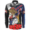 Sydney Roosters Long Sleeve Shirt United In Spirit Anzac Day Tribute