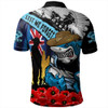 Cronulla-Sutherland Sharks Polo Shirt United In Spirit Anzac Day Tribute