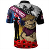 Queensland Maroons Polo Shirt United In Spirit Anzac Day Tribute