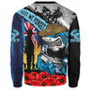 Cronulla-Sutherland Sharks Sweatshirt United In Spirit Anzac Day Tribute