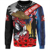 St. George Illawarra Dragons Sweatshirt United In Spirit Anzac Day Tribute