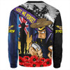 Melbourne Storm Sweatshirt United In Spirit Anzac Day Tribute