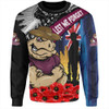 Queensland Maroons Sweatshirt United In Spirit Anzac Day Tribute