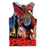 Newcastle Knights Men Singlet United In Spirit Anzac Day Tribute
