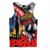St. George Illawarra Dragons Men Singlet United In Spirit Anzac Day Tribute