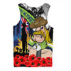Canberra Raiders Men Singlet United In Spirit Anzac Day Tribute