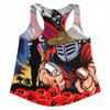 Newcastle Knights Women Racerback Singlet United In Spirit Anzac Day Tribute