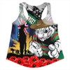 South Sydney Rabbitohs Women Racerback Singlet United In Spirit Anzac Day Tribute