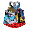 New South Wales Blues Women Racerback Singlet United In Spirit Anzac Day Tribute